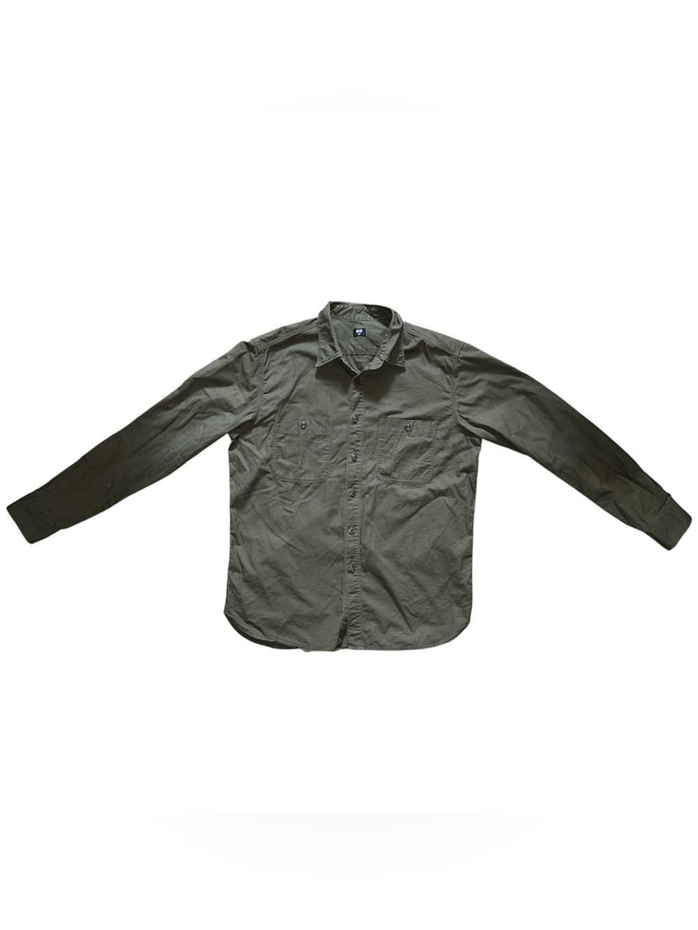 Uniqlo Men's S olive green button down